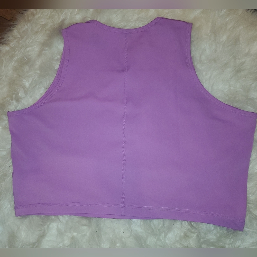Nike Pro Dri-Fit Purple Crop Top XL - Picture 3 of 13